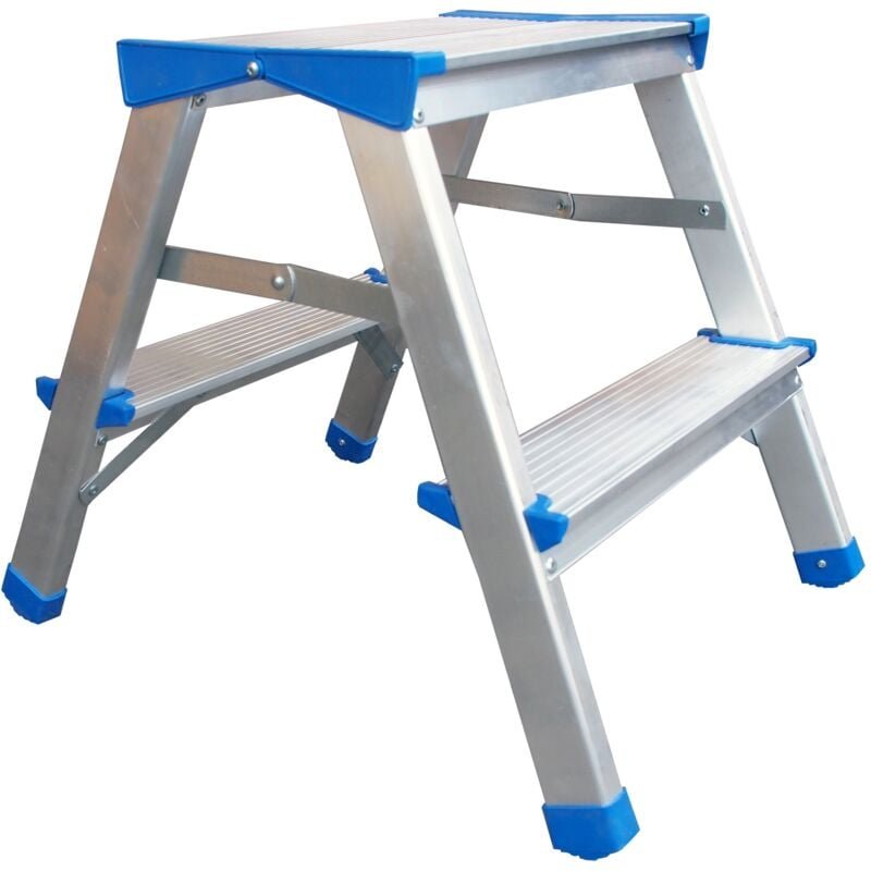 Leiter, Aluminium Klapphocker 44 Cm 1 Stufe + Plattform - Br-00-7001