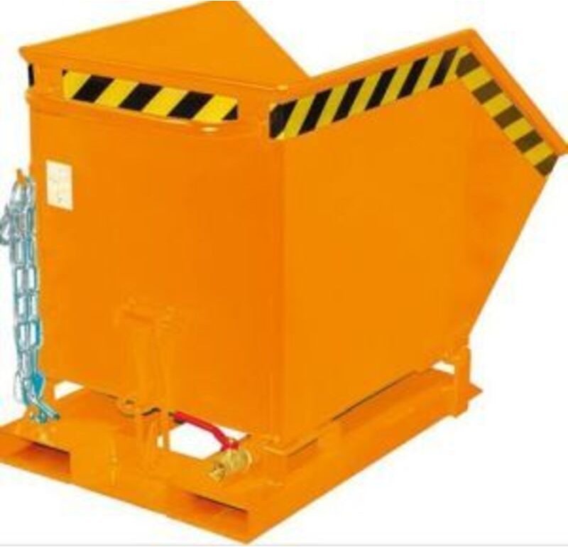 Bauer Späne-Kippmulde SKK 600, lackiert, Lichtblau