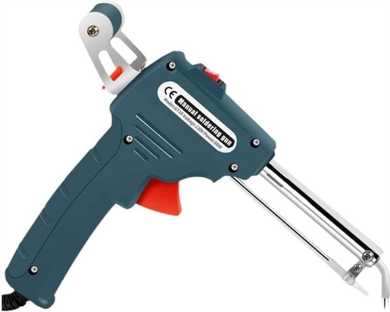 Linghhang - 60W 220V Handheld Lötkolben Tragbarer elektrischer Lötkolben Externe Heizung Dunkelgrün