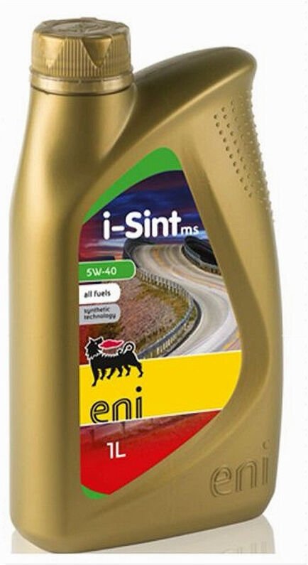 Trade Shop Traesio - Trade Shop - olio motor sintetico lubrificante auto acea A3 B4 i-sint ms sae 1 lt ENI/5W-40 -