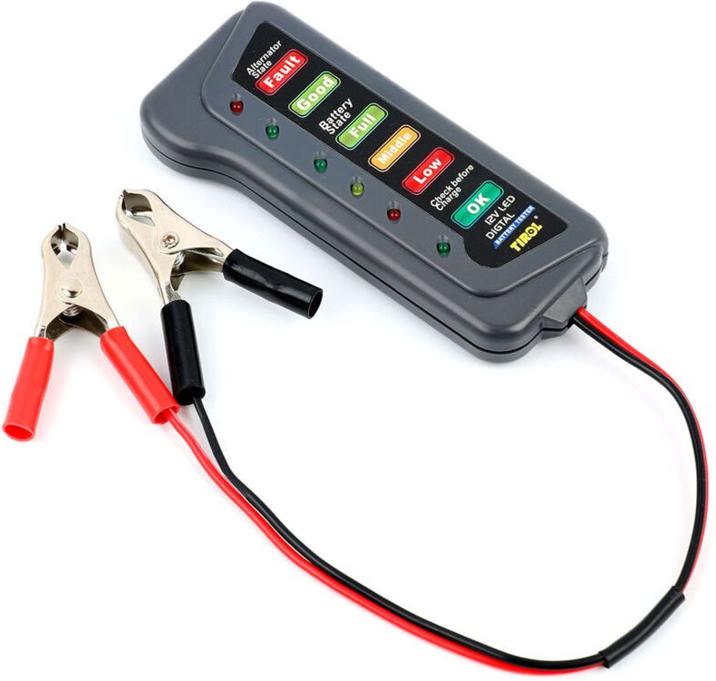 Shining House - Digitaler Batterie- und 12-V-Lichtmaschinentester – Multifunktionstester für Autos und Motorräder