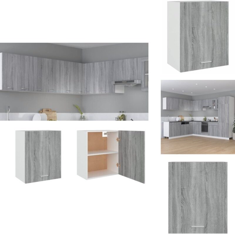 Hängeschrank Grau Sonoma 50x31x60 cm Holzwerkstoff - Küchenschrank - Hängeschrank - Wandschrank - Grau Sonoma - Holzwerk...