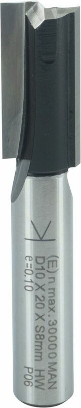 Ent European Norm Tools - ent Nutfräser - Fräser zum Einbohren in Hart- und Weichholz 10x20mm, hw