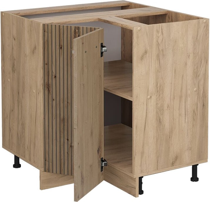 Vicco - Eckunterschrank R-Line, Artisan-Eiche, 75.6 cm, ap Eiche