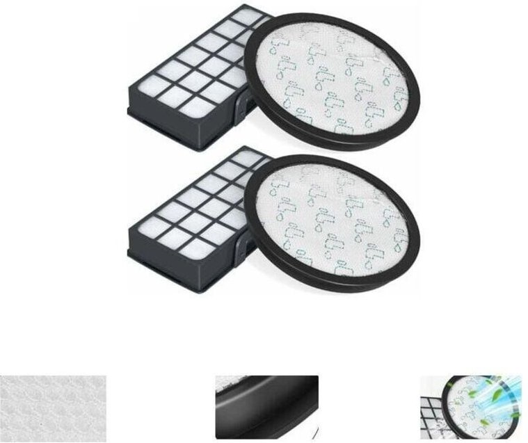 2er-Pack HEPA-Filter für Staubsauger Rowenta Silence Force Cyclonic 4AAAA RO7647EA RO7663EA RO7676EA RO7681EA (Modell RO...