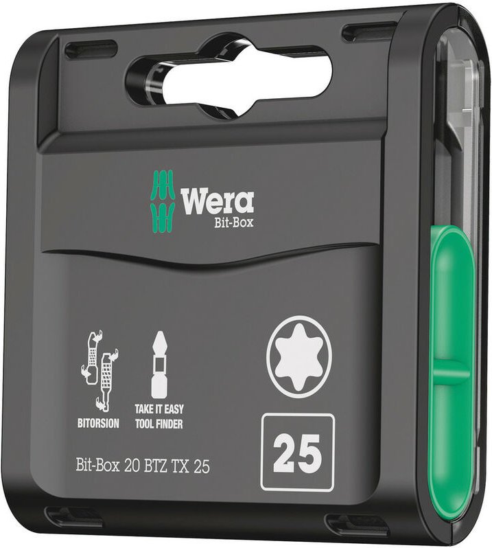FP - Wera Bit-Box 20 btz tx, tx 25 x 25 mm, 20-teilig 05057774001 Torx Bits Set