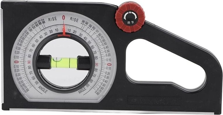 Technischer Neigungsmesser, ABS-Universal-Neigungsmesslineal, 0-180° Multifunktions-Winkelmesser für den Heim- und Indus...