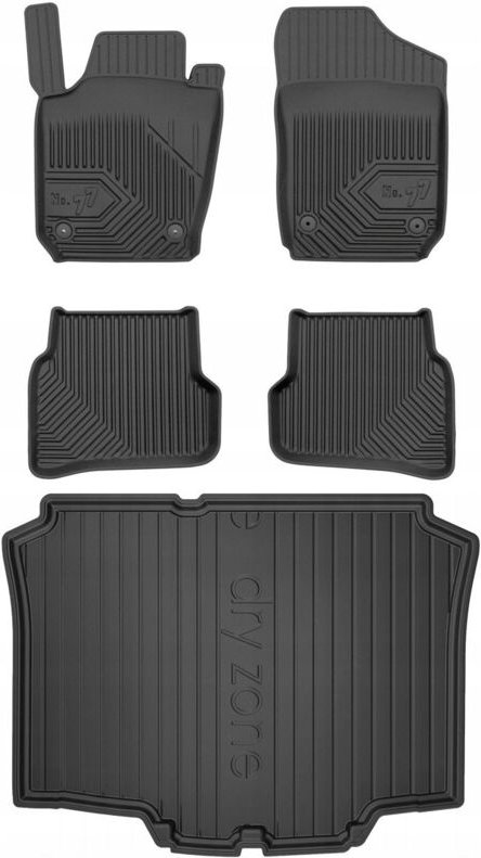 SET 77 Fußmatten und Matten SEAT Ibiza 4 Schrägheck 2008-2017