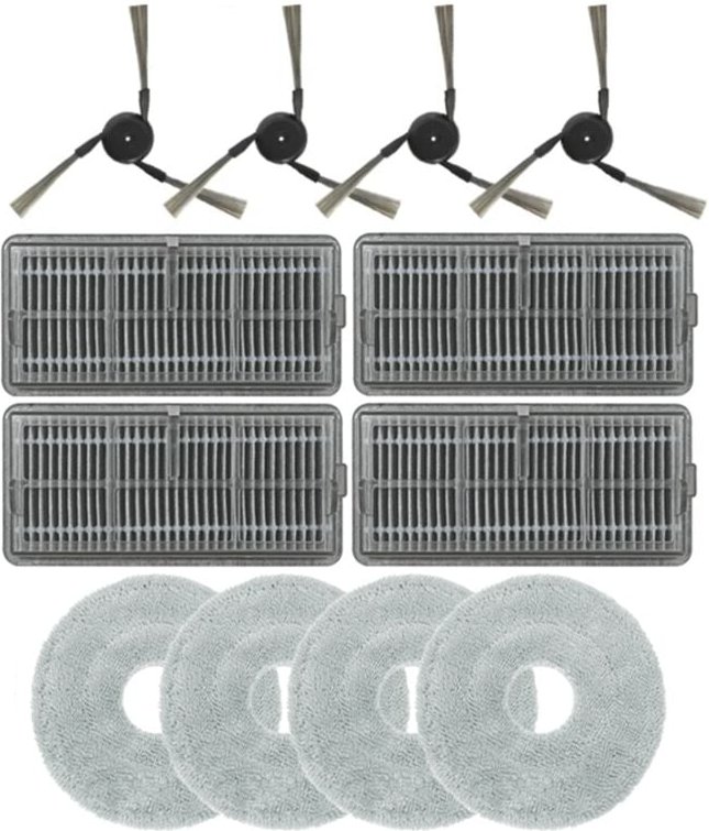 Kompatibel mit X40 Pro Ultra Seitenbürste Hepa-Filter Mopptuch