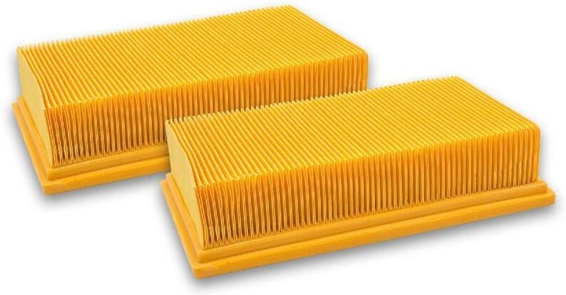 Thumbnail - 2x Flachfaltenfilter Ersatz für Bosch 2 607 432 034, 2 607 432 033 für Staubsauger - Filterelement - Vhbw
