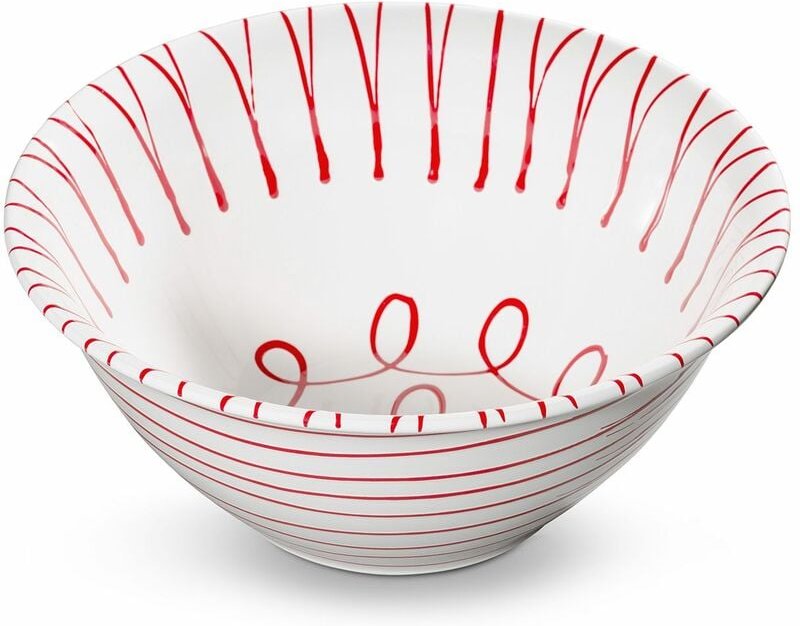 Gmundner Keramik - Rotgeflammt, Salatschüssel (ø 33cm)