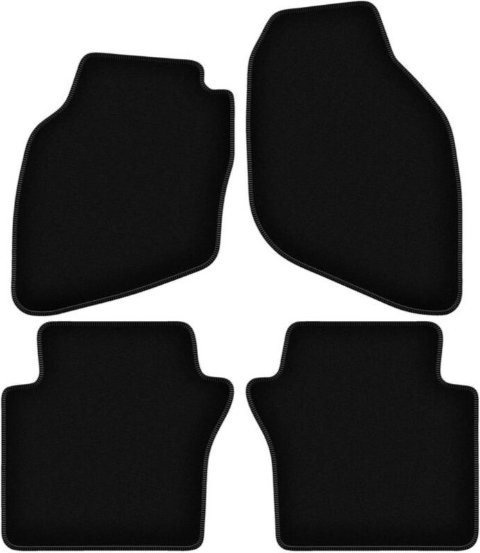 BASIC schwarze Veloursmatten für: Honda Jazz II Fließheck (2002-2008)