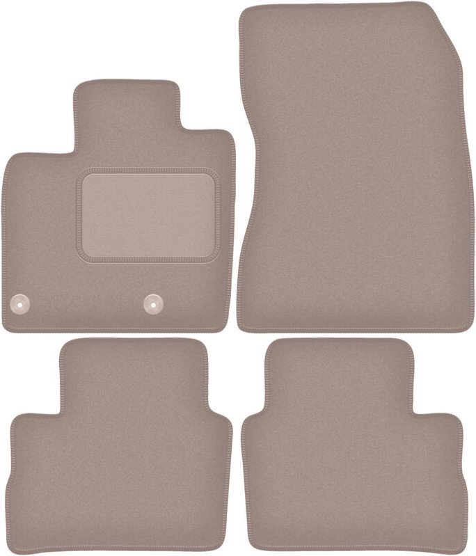 Beige Veloursmatten für: Nissan Qashqai III SUV (2021-)