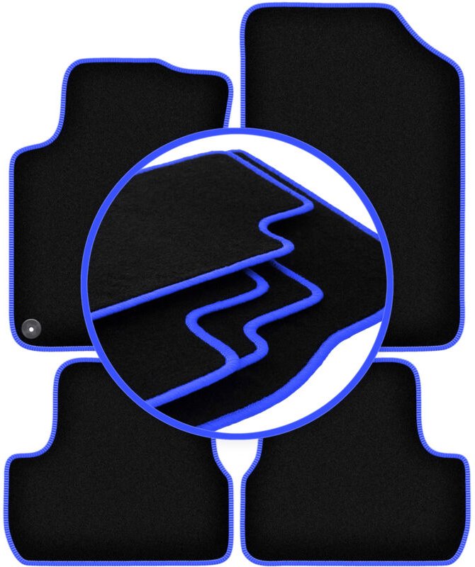 CARLUX-BLUE Autofußmatten für: Citroen DS3 Cabrio (2015-)