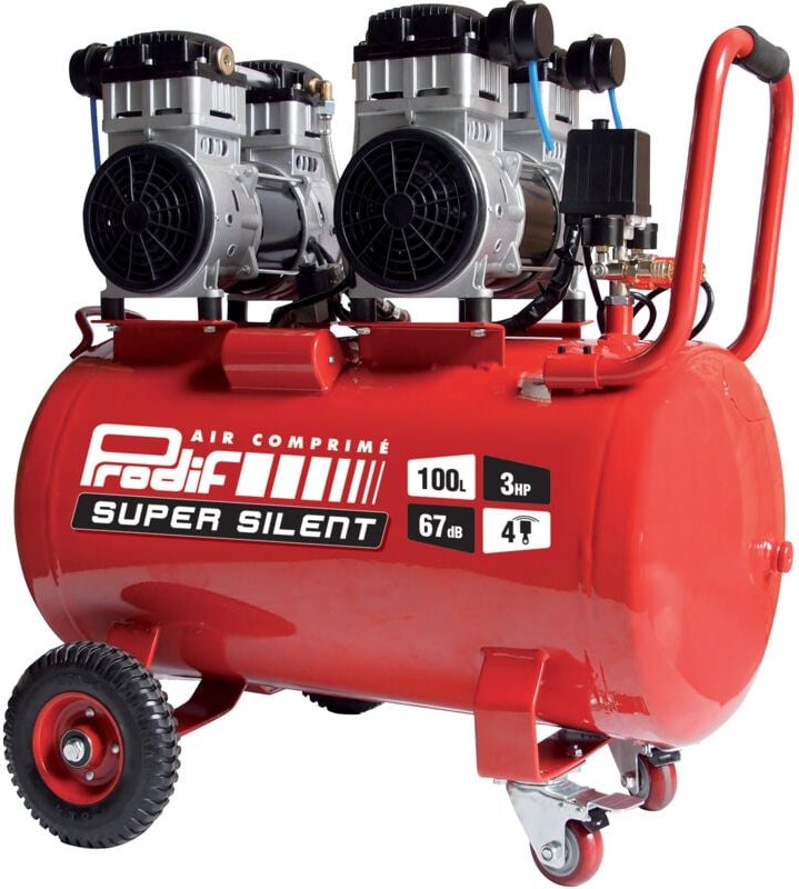 Leiser Werkstattkompressor 100l 3cv 230v 8bar PRODIF - SIL1003