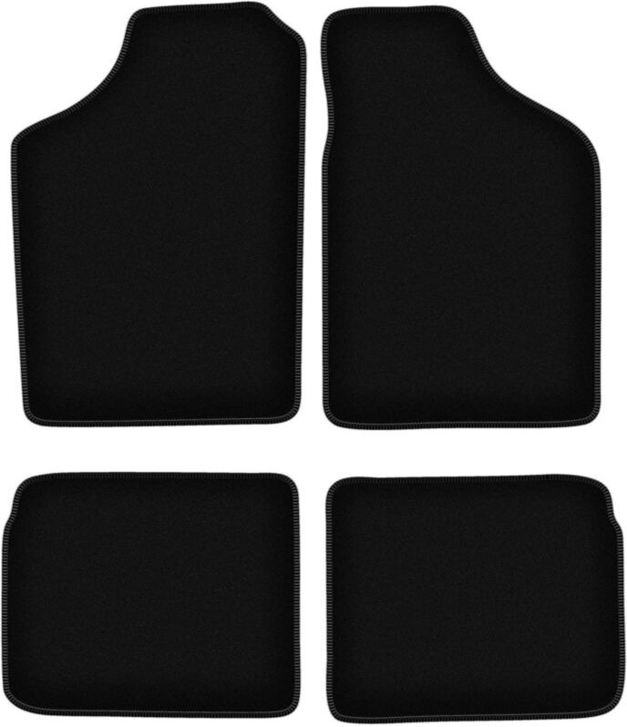 BASIC schwarze Veloursmatten für: Volkswagen Polo II Coupé, Fließheck, Limousine (1981-1992)