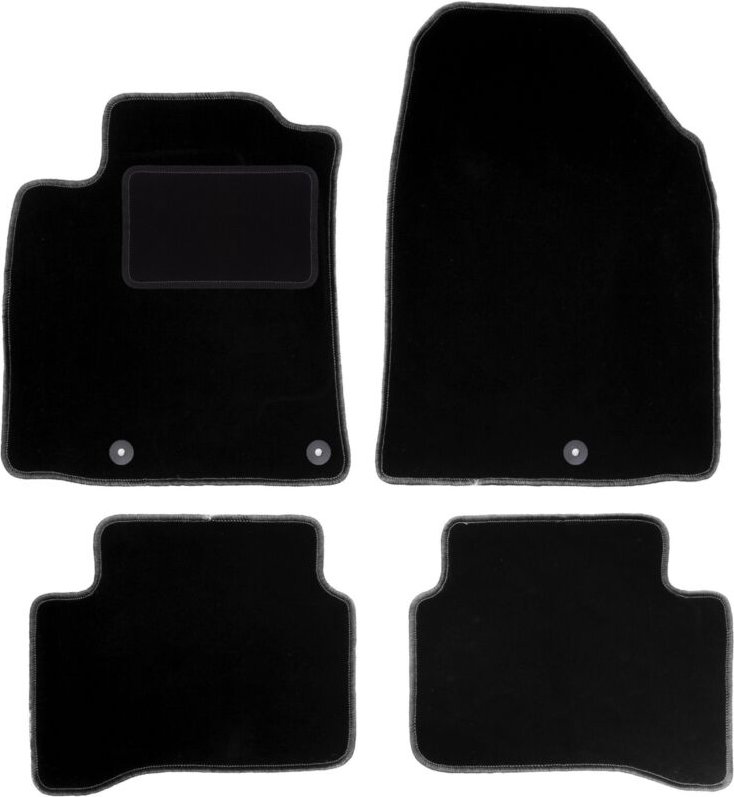 Schwarze Veloursmatten für: Hyundai Ioniq Fließheck (2016-)