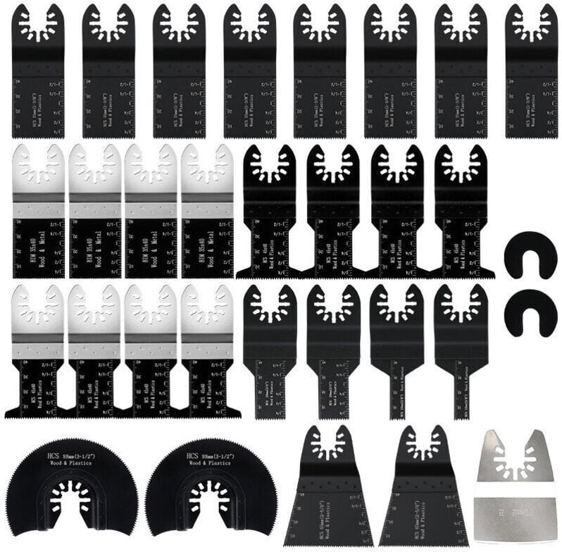 31-teiliges oszillierendes Multifunktionswerkzeug-Sägeblatt, oszillierendes Multifunktionswerkzeug-Zubehör, Universal-Sä...