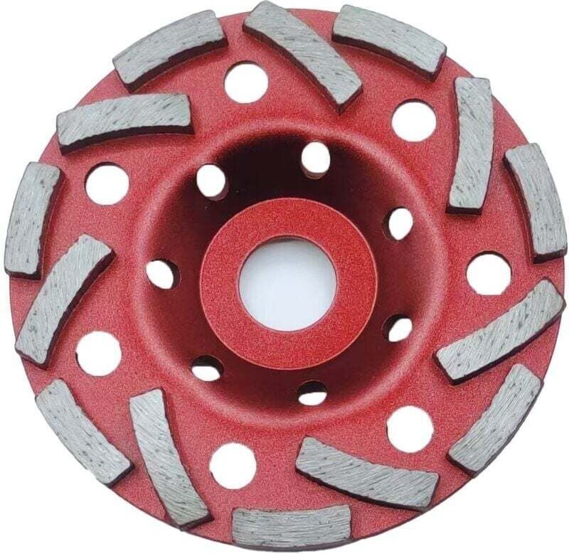 Ulisem 2er Pack Diamant-Schleifscheiben 125 x 22,2 mm zweireihig, Diamantscheibe für Beton, Stein, Mauerwerk, Granit usw...