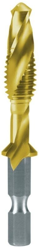 Ruko - Kombi-Maschinengewindebohrer-Bit "Lang" hss TiN geschliffen m 6 - 270017T