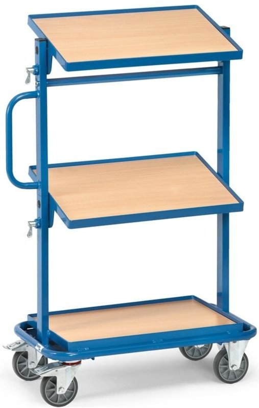 Beistellwagen - mit Böden, Ladefläche 600 x 400 mm - Fetra