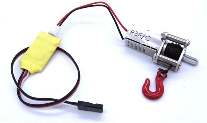 Automatische Simulierte Winde Aus Metall mit 3 Kanal EmpfäNgerkabel für B14 B24 B16 B36 C14 C24 C34 mn D90 MN99S rc Auto...