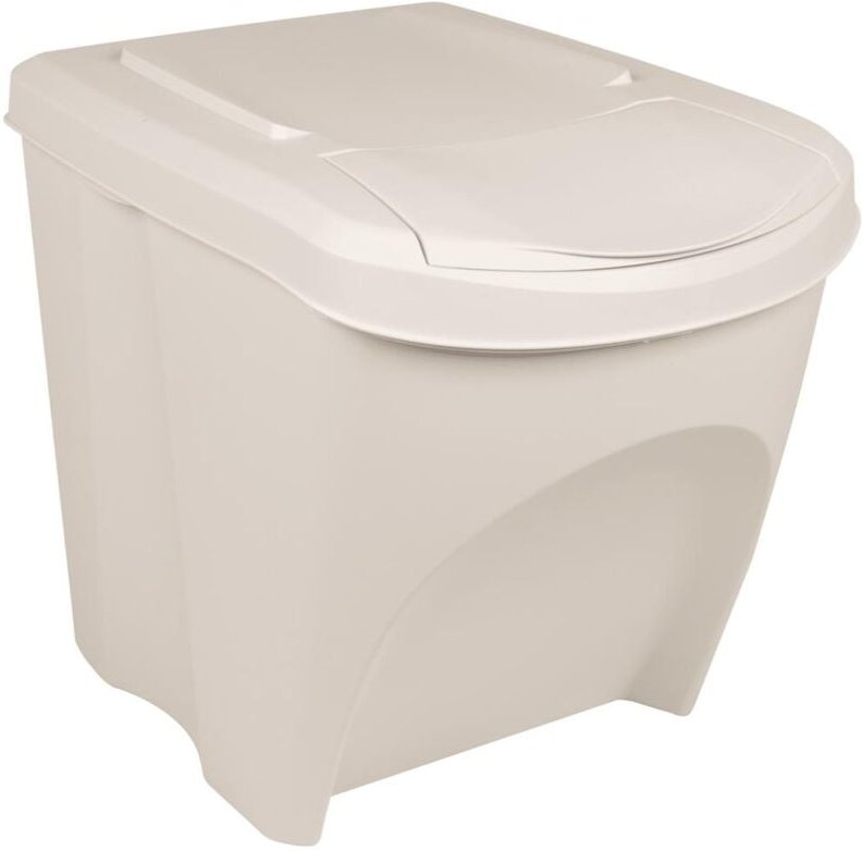 Thumbnail - Stapelbare Mülleimer 3 Stk. Weiß 75 l Polypropylen Vidaxl