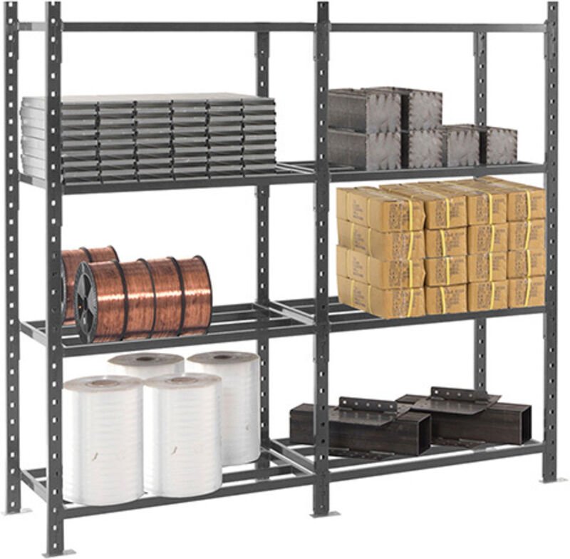 Regale 4 Ebenen - Startmodul - 2000x1260x1000mm - Max. Belastung pro Ebene 460kg/Ebene - RAYOTUB/4N/1210/D