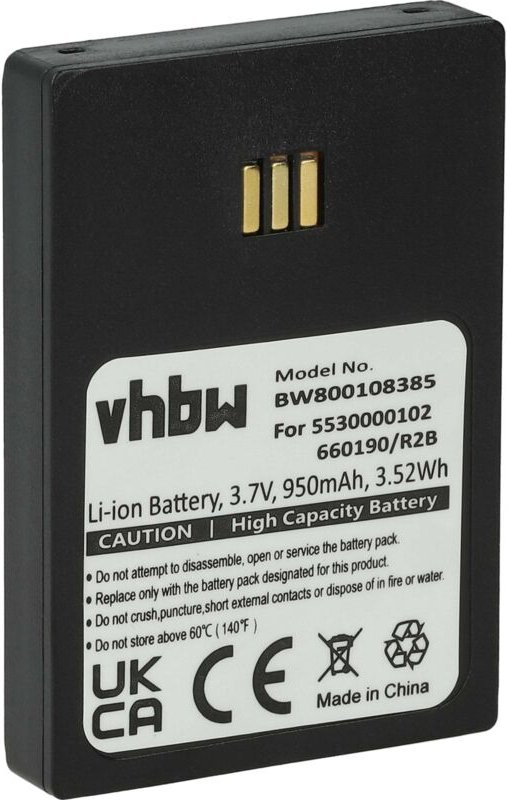 Vhbw - 1x Akku kompatibel mit Siemens CUC325 schnurlos Festnetz Telefon (950 mAh, 3,7 v, Li-Ion)
