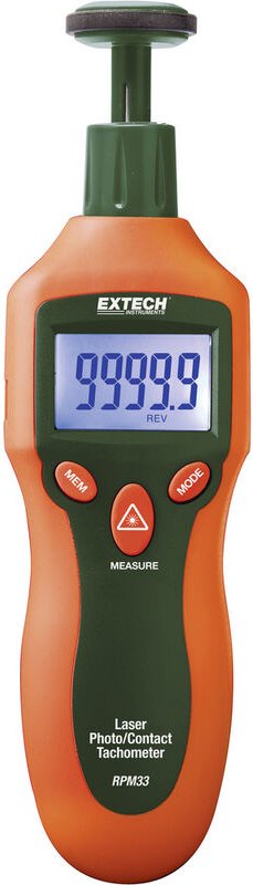 Extech RPM33 Drehzahlmesser mechanisch, optisch 2 - 19999 U/min 2 - 99999 U/min