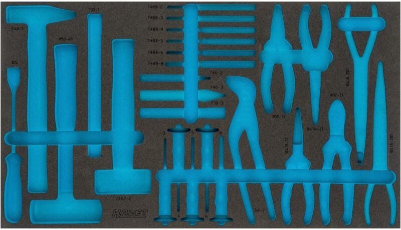 2-Komponenten Weichschaum-Einlage für Art.Nr. 163-479/26, 4/3+ (691 x 392 mm) - Hazet