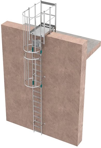 Matisère - Ortsfeste Steigleitern - Steighöhe von 2,62 bis 3,46m - CRINO-SFP/002
