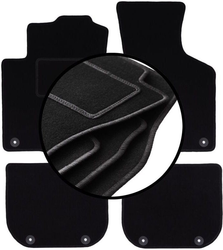 Komplettset Veloursmatten für: Audi A3 8L Schrägheck (1996-2001)