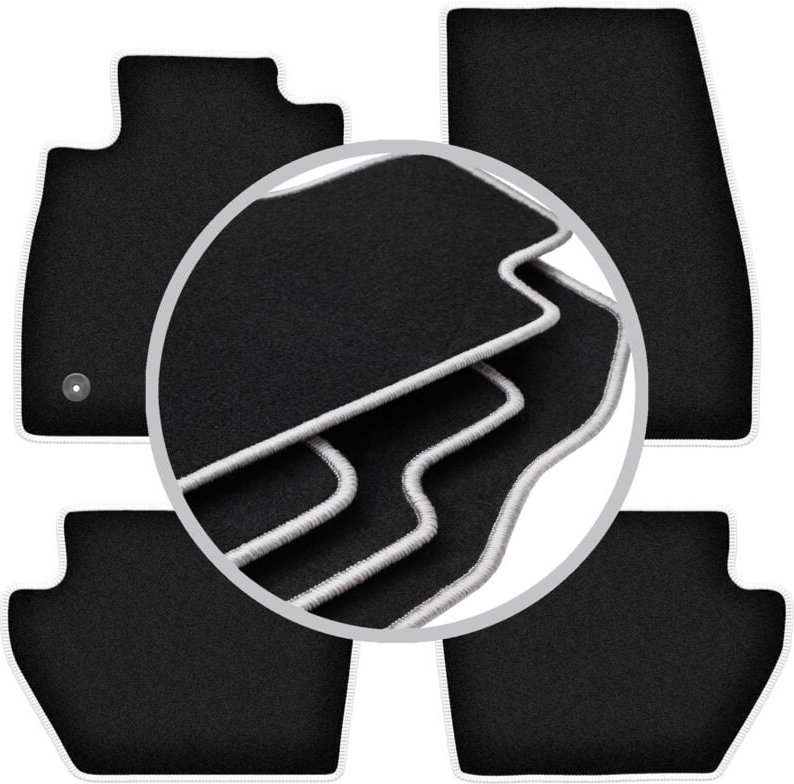 CARLUX-SILVER Autofußmatten für: Ford Fiesta MK8 Fließheck (2017-)