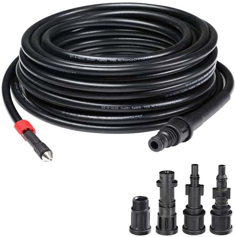 Entstopfungssonde für 15 m Hochdruckschlauch, Anti-Knick-System, Innenanschluss aus PVC-beschichtetem Kupfer, maximaler ...