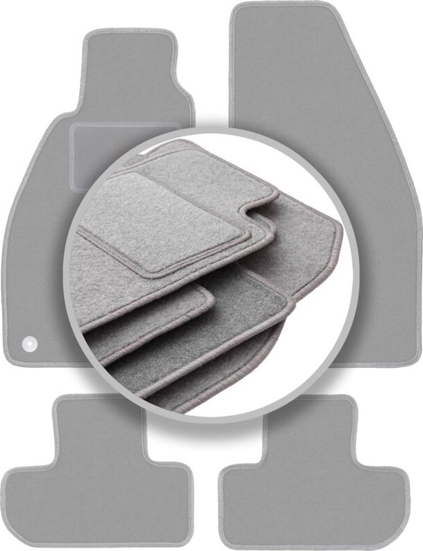 Graue Autofußmatten für: Alfa Romeo Spider Coupé, Cabrio (1995-2005)