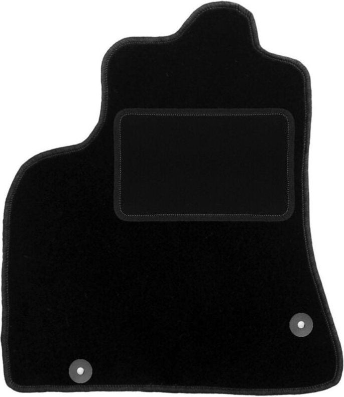 Fahrermatte schwarz für: Peugeot Partner II 5-Sitzer (2008-2018)