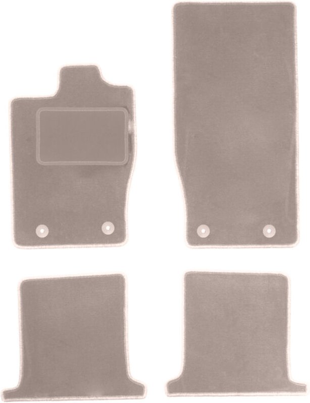 Beige Veloursmatten für: Jaguar XK Coupé (2006-2014)