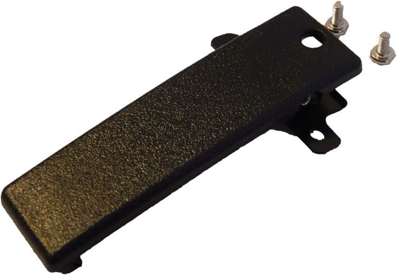 Vhbw - Gürtelclip kompatibel mit Kenwood TK-430, TK-431 Funkgerät - Schrauben, Kunststoff, Schwarz