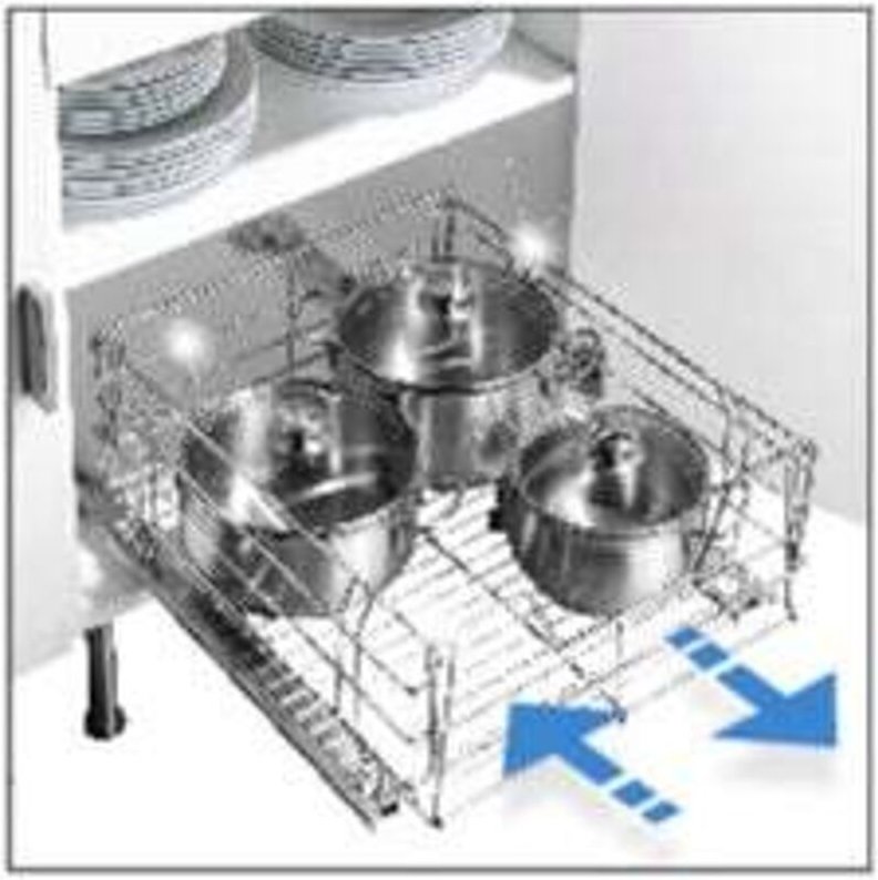 Tiroir coulissant cuisine pour placard "Maxi" WENKO, Aménagement intérieur placard, Espace rangement supplémentaire, Aci...