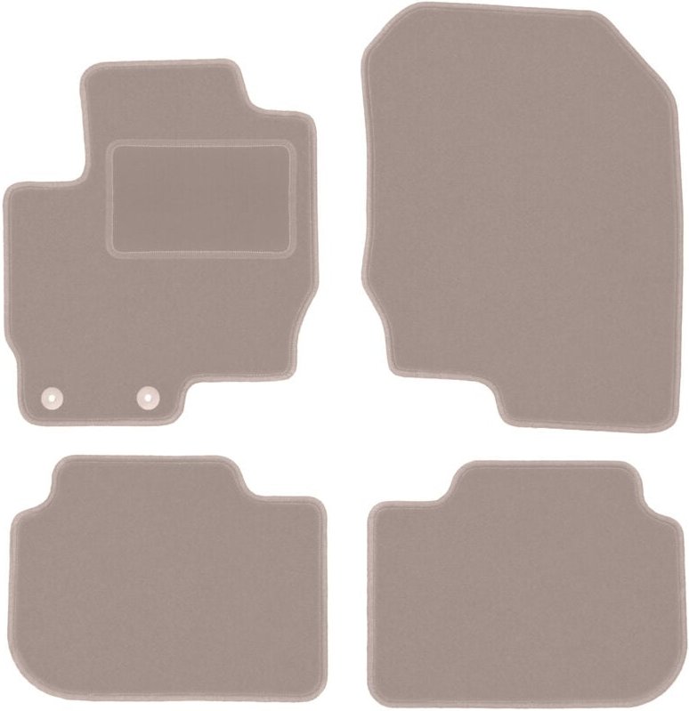 Beige Veloursmatten für: Mitsubishi Colt VII Fließheck (2008-2012)