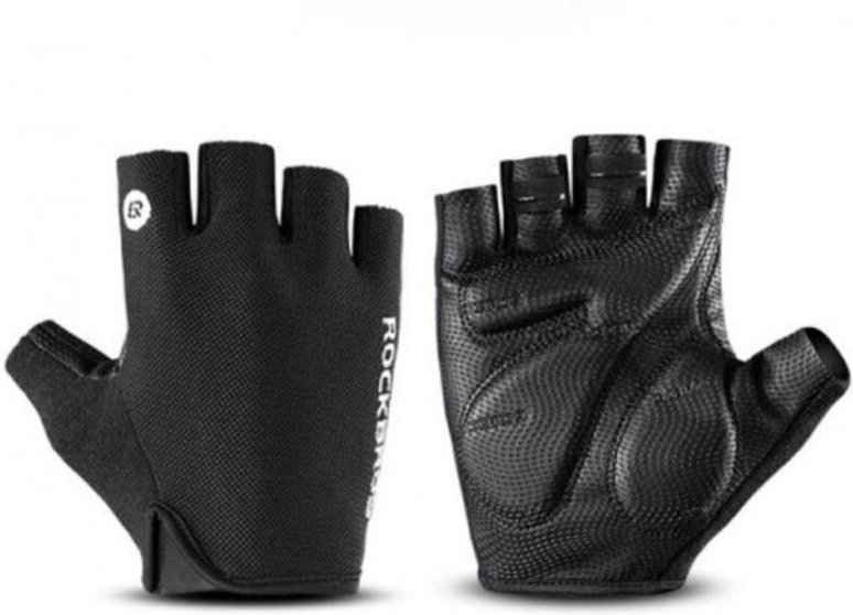 Fingerlose Fahrradhandschuhe Größe M schwarz