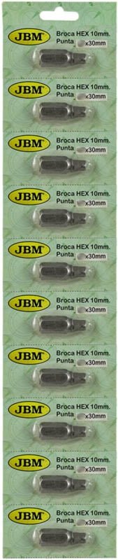 Thumbnail - JBM - Sechskant-Schraubendreher-Bits (ø 4 mm. - Mund 30 mm.) 10368