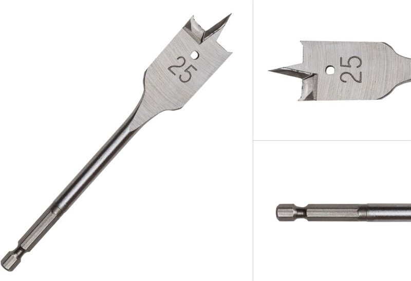 Flachfräsbohrer 25 x 152 mm - pro Stück