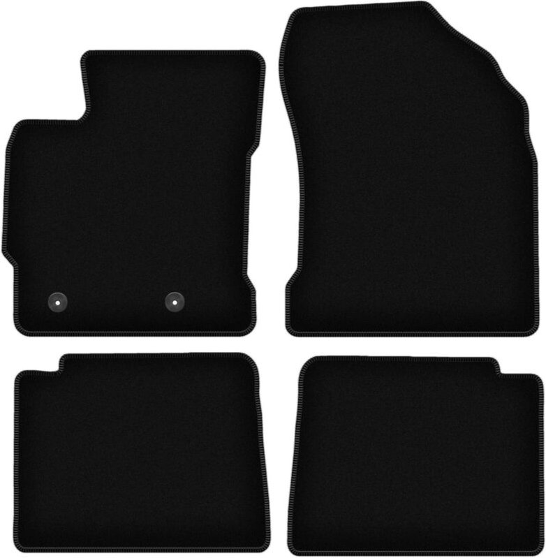 BASIC schwarze Veloursmatten für: Toyota Corolla XI E16 Fließheck, Limousine (2013-2019)