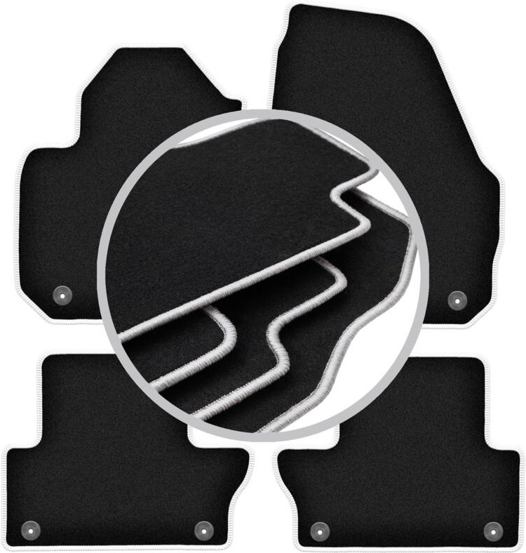 CARLUX-SILVER Autofußmatten für: Volvo XC60 I Crossover (2008-2017)