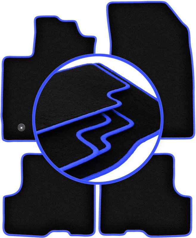 CARLUX-BLUE Autofußmatten für: Dacia Duster II 4WD SUV (2018-)