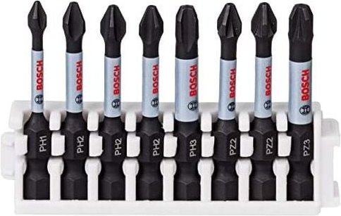 Professional Set De 8 Bits De Schraubendreher Impact Control (Pick And Click, Bohrerzubehör De Impact) - Bosch