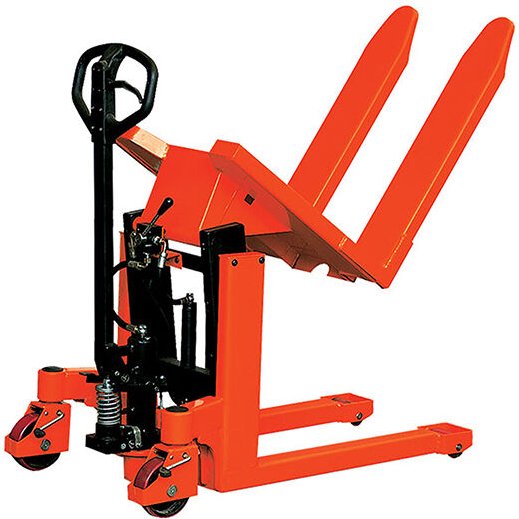 Palettenhubwagen mit neigbaren Gabeln 800 x 560 mm – Vertikalkipper um 90° – Palettenhubwagen für Kommissionierung - LT1...