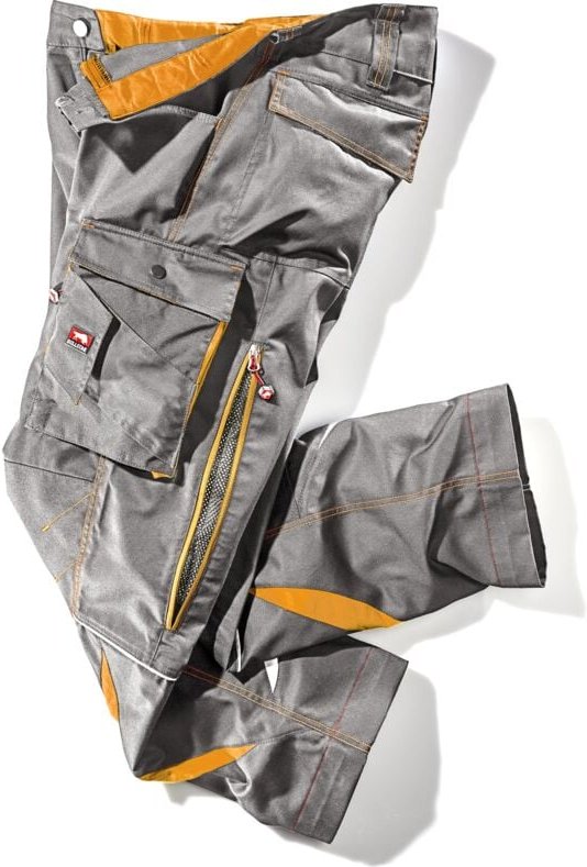 Willax - Bullstar Arbeitshose ultra (Farbe grau, Größe 52, mit easy-more-Dehnbund)